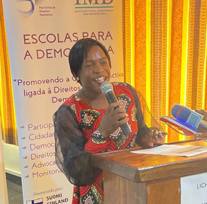IMD forma OSC em Niassa no âmbito das Escolas para Democracia anabela lucas
